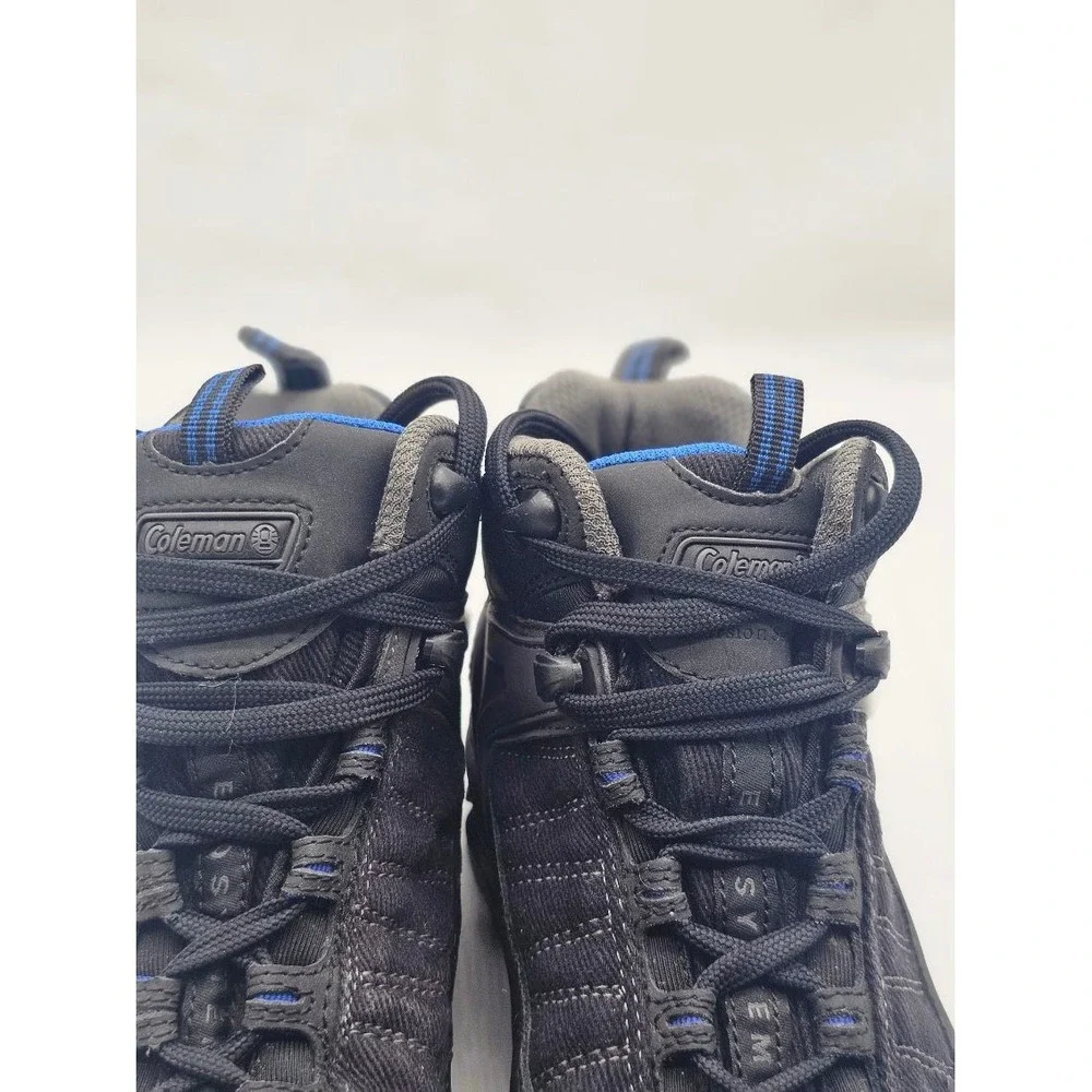 Coleman Hiking Boots Men's Size 8 Black Ecosystem Mid Top Trail Shoes